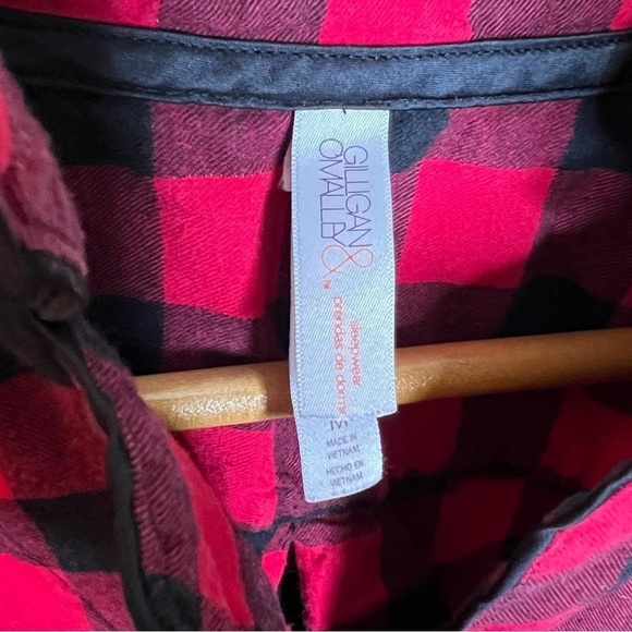 Gilligan & O'Malley Buffalo Plaid Long sleeved Nightgown Women's Size Med - Picture 2 of 4